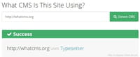 WhatCMS, un outil pour détecter le CMS utilisé