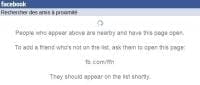 Facebook teste la recherche d'amis à proximité