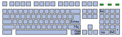 Clavier étendu à 102 touches