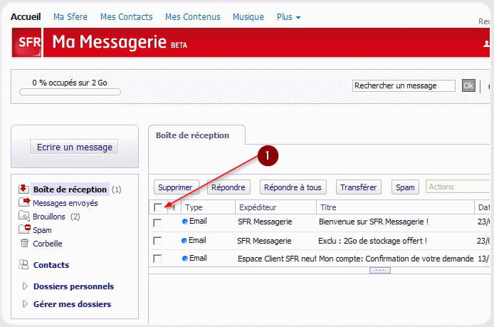 Messagerie Sfr Mail