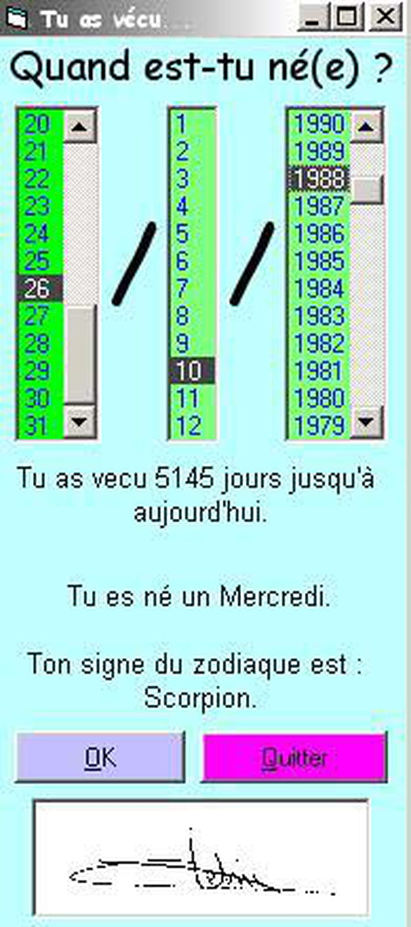 Visual Basic / Grâce à une date nombres de jours passés