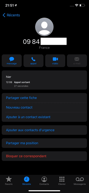 Comment bloquer le numéro et appel indésirable ou inconnu