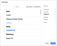 Google Docs s'enrichit de 450 polices de caractères