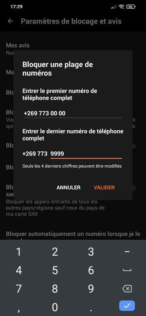 Comment bloquer le numéro et appel indésirable ou inconnu