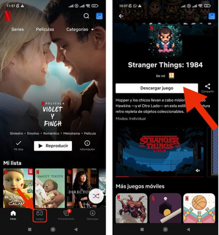videojuegos en Netflix