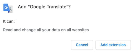 translate extension