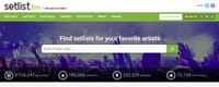 Setlist.fm, le site qui regroupe toutes les setlists de concerts