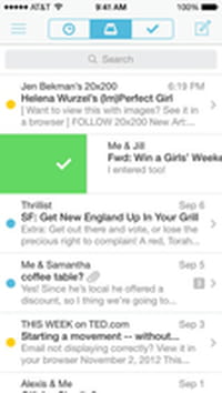Mise à jour 2.0 pour l'application Mailbox sur iOS