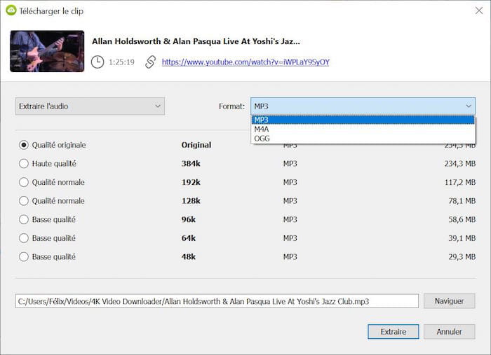 Comment Telecharger Un Concert Sur Youtube Télécharger et convertir des vidéos YouTube avec 4K Video Downloader