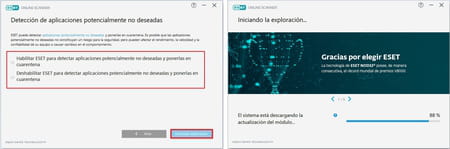 ¿Cómo efectuar un análisis de tu PC con ESET Online Scanner?