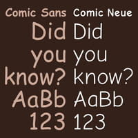 Avec ou sans Comic Sans ?