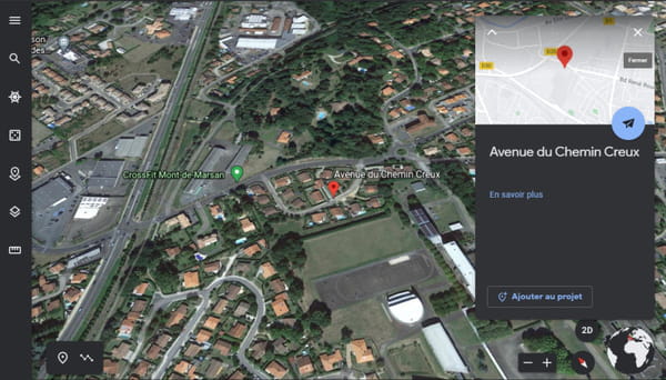 Google Maps satellite : voir un quartier ou une maison