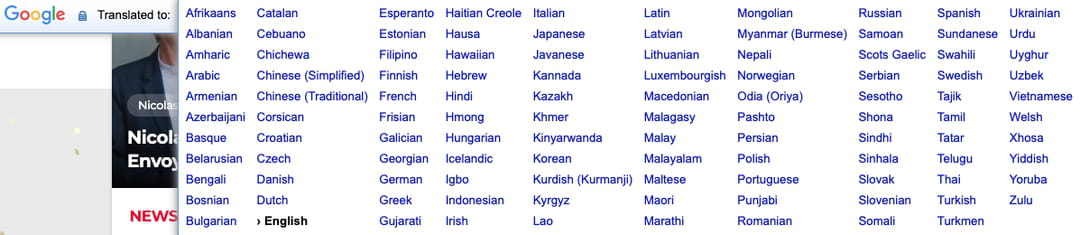 translate page